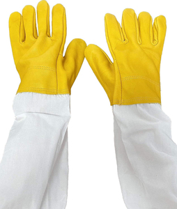 Reinforced Stitched Reasonable Price Safety <b>Gloves</b> New Arrival Low Price Breathable Canvas Anti-slip Durable Bee Keeping <b>Glove</b> - Product Image 3