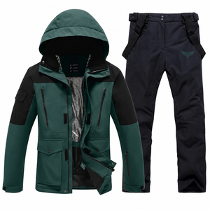 Traje de Esquí para Hombre, Invierno 2026, Impermeable, Cortavientos, Chaqueta y Pantalones con Forro Polar Térmico, para Senderismo y Snowboard - Product Image 4