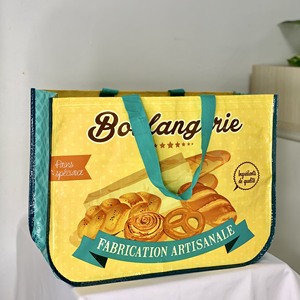 Bolsa de Compras de Estilo Coreano con Esquinas Redondeadas, Impresión Flexográfica, Color Personalizado, Reutilizable y Plegable para Compras en Vietnam - Product Image 4