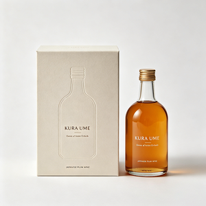 Caja de Embalaje de Vino de Ciruela <span class=keywords><strong>Umeshu</strong></span> Japonés Premium, Plegable, de Papel con Lámina Dorada, Personalizada de Fábrica, con Impresión de Logotipo - Product Image 2