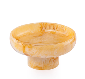 Bol sur pied en résine unique fait main à motif tourbillonnant pour dattes et chocolats, vaisselle de service haut de gamme pour fêtes, écologique, sans plomb, décoration de table pour la maison - Product Image 6