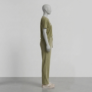 OEM Women's Winter 100% Cotton High Street Gym Regular Hoodie Sweatshirt Pants <b>Set</b> Solid Eco-Friendly Breathable Quick Dry - Product Image 3