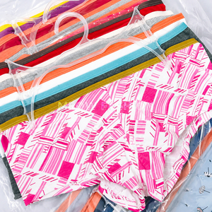 Braguitas de mujer con estampado de puntos rojos de Bangladesh, sin costuras, de talle medio, tipo bikini, lencería, venta al por mayor, excedente de existencias, ropa interior. - Product Image 6