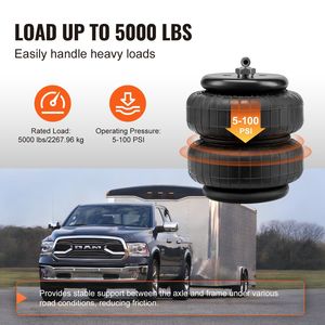 2003-2018 para Dodge para Ram 2500/3500 4WD Kit de suspensión de bolsa de aire 5000 Lbs de carga 5 100 PSI Compatible con 5000 Lbs 5 100 PSI - Product Image 3