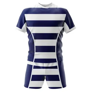 Camiseta de Rugby Sublimada con Rayas Verdes y Blancas, Manga Corta, Cuello Redondo, Poliéster que Absorbe la Humedad, Corte Atlético, Unisex para Adultos, Todas las Temporadas - Product Image 5