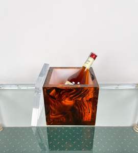 Seau à glace décoratif en résine, bac de refroidissement de qualité supérieure pour boissons, pour vin, champagne, bière, conteneur de stockage de glace pour bar à domicile - Product Image 5