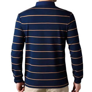 เสื้อโปโลคุณภาพสูงสั่งทำพิเศษ ผ้าฝ้าย แขนยาว สำหรับผู้ชาย - Product Image 2