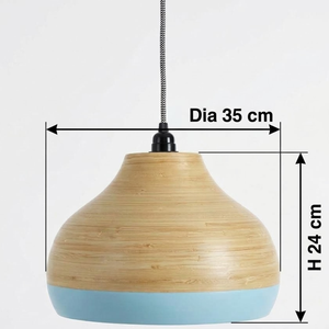 Abat-jour suspendu en bambou, fibre naturelle torsadée, couvercle de lampe décoratif pour chambre, hôtel, restaurant, maison, vente en gros - Product Image 5