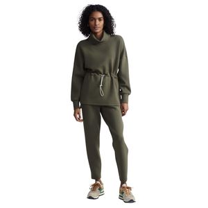 Nouveau Sweat-shirt Court Vert Décontracté et Sportif pour Femme 2026, à Manches Longues, Taille Cintrée, avec Strass et Finition Délavée - Product Image 4