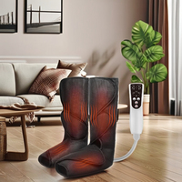 Masseur pour les pieds et les jambes sans fil à compression d'air, récupération par Shiatsu, pétrissage, télécommande, portable AS ALL STAR CE