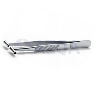 Stainless Steel AZ-ST-03 5 Inch Septum Tweezers & <b>Pick</b>-<b>Up</b> <b>Tools</b> with 2.5mm Inner Hole for Professional Body Piercing - Product Image 3