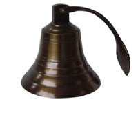 Cloche marine antique en laiton poli, cloche nautique vintage de 6 pouces, écologique, pour artisanat, logo personnalisé, thème ange, découpée à la presse