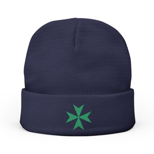 Order of Saint Lazarus Knit Beanie Custom Embroidery Emblem Warm <b>Winter</b> <b>Cap</b> - Product Image 2