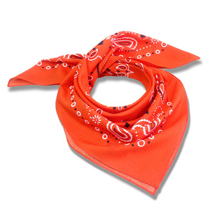 Bandana personnalisée imprimée avec logo classique, en coton, design de foulard personnalisé, style décontracté toutes saisons, tissu en polyester - Product Image 1