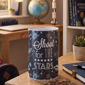 OEM ODM Venta al por Mayor JN CRAFTS MNBJN-11 Hucha Portátil Ecológica Pequeña de Hojalata con Forma Cilíndrica - Product Image 4