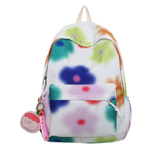 Custom Colour Star Print Nylon <b>Backpack</b> Kids School Bag Lightweight Bookbag with Side Mesh Pocket Padded <b>Straps</b> - Product Image 1