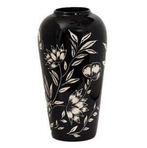 Vase à fleurs Art Déco en laiton noir avec finition mate, vase de table en acier inoxydable pour salon et décoration de mariage - Product Image 5