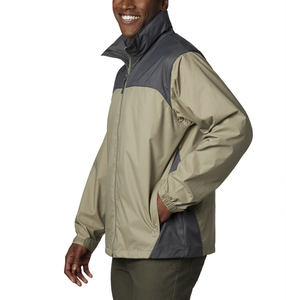 Veste softshell unisexe à capuche olive, résistante à l'eau, écologique, respirante, manches longues, pour la randonnée et les activités de plein air, coupe classique - Product Image 6