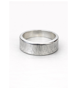 Solid Sterling Silver Hammered <b>Dome</b> <b>Ring</b> Wide Statement Band Minimalist Wedding <b>Ring</b> Handmade Textured Chunky Silver Jewelry - Product Image 1