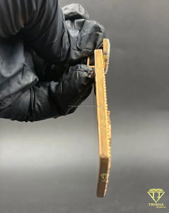 Colgante de Barra de Oro Personalizado de Diseñador con Diamantes VVS Cultivados en Laboratorio en Plata de Ley 925, Joyería Estilo Hip Hop - Product Image 6