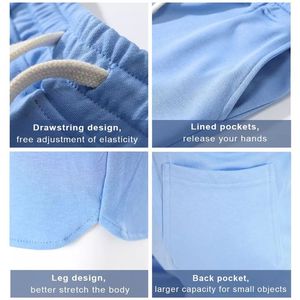 Shorts pour hommes personnalisables en jersey décontracté d'été, en molleton 100% coton, imperméables et respirants, avec fermeture à cordon, entrejambe de 5 pouces - Product Image 5