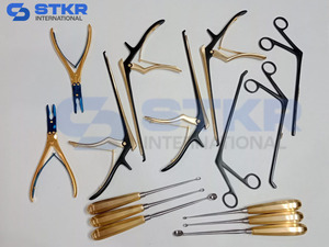 Juego de 15 Piezas de Curetas Óseas Codman Kerrison Rongeurs, Instrumentos Quirúrgicos Ortopédicos Manuales de Acero Inoxidable, Certificación CE Clase I - Product Image 2