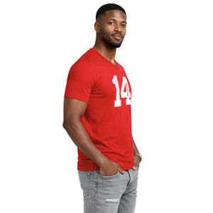 T-shirt à col en V Kappa Alpha Psi numéro 14, vêtements de fraternité grecque avec motif audacieux, confort premium et coupe élégante - Product Image 3