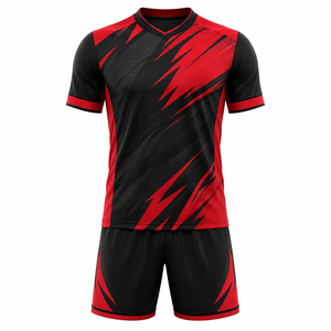 Ensemble d'entraînement de football pour hommes le plus vendu – Respirant, séchage rapide, deux pièces, sans manches, taille élastique, numéros d'équipe personnalisés, anti-transpiration - Product Image 1