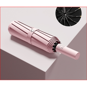 Fully Automatic Folding Rain Sun <b>Umbrella</b> <b>Large</b> Thickened Reinforced Model for Men Women Versatile Sun Protection - Product Image 1