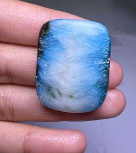 Vente en gros de pierres précieuses naturelles de qualité supérieure, cristal blanc bleu glacier, cabochons de formes variées, pour la fabrication de bijoux - Product Image 4