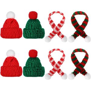 Mini Gorro de Santa Claus Tejido para Decoraciones Navideñas para Agregar Toques Festivos - Product Image 1