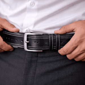 Ceintures classiques pour hommes, boucle à ardillon, ceinture en cuir véritable avec boucle en alliage, nouveau design 2026 - Product Image 3