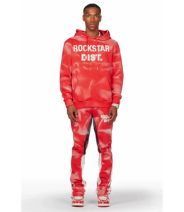 Ensemble de survêtement en polaire rose pour homme, sweat-shirt à capuche et pantalon de jogging, deux pièces, vêtements de sport d'hiver - Product Image 4