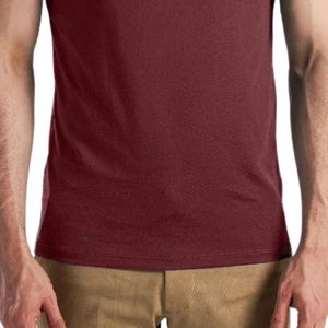 Cross Flex Tee Maroon Slim Fit Men's Performance T-Shirt Breathable Moisture Wicking Athletic Gym Training Sportswear Custom <b>Log</b> - Product Image 6