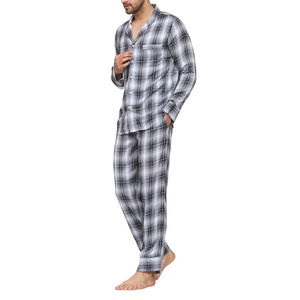 Conjunto de Pijama de Satén para Hombre, 2 Piezas, el Más Vendido y Más Solicitado, Ropa de Dormir Transpirable - Product Image 3