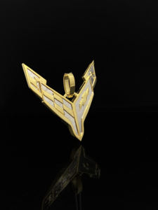 Colgante Premium Urban Frost Diamond Iced de Aleación Chapada en Oro para Hombre, Estilo Hip Hop - Product Image 3