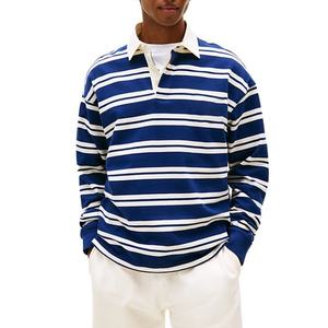 Polo de Rugby de Manga Larga de Algodón Peinado de Primera Calidad, 280 GSM, Personalización OEM ODM - Product Image 1