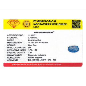 พลอยแซฟไฟร์สีฟ้าทรงรีขนาด 3.8 กะรัต แบบคาโบชอง สำหรับเครื่องประดับชั้นดี ทำด้วยมือ - Product Image 4