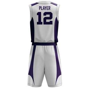 Ventes chaudes - Ensembles d'uniformes de basket-ball personnalisés pour équipe - Design personnalisé - Impression par sublimation - Séchage rapide - Maillot de basket-ball 100% polyester - Product Image 2
