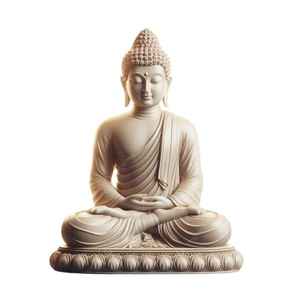 Gran Oferta: Estatua de Buda Antigua Dorada de Resina y Cemento GRC, Hecha a Mano en Indonesia, 100% Original, Figura Grande - Product Image 4
