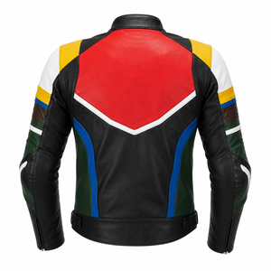 Veste de moto en cuir respirante et imprimée sur mesure, taille plus, MOQ 1 pièce – Votre design, notre savoir-faire - Product Image 3
