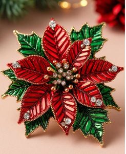 Broche Bordado a Mano MD HANDICRAFTS con Cuentas de Vidrio Coloridas y Perlas, Diseño Personalizable para Niños, Hombres y Mujeres, Bodas/Fiestas - Product Image 2