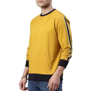 Comfortable <b>men</b> sweatshirt <b>pullover</b> crewneck soft cotton fleece long sleeve relaxed fit casual streetwear winter wear and sale - Product Image 4