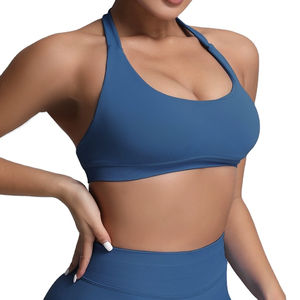 Wholesale Customized Logo Breathable Eco-Friendly Reversible Plus Size Seamless Medium Support High Elastic Backless Sports Bra - Product Image 6