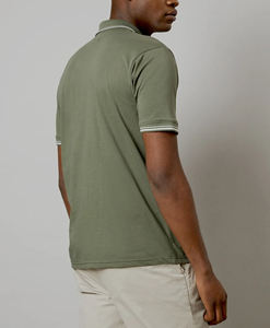 Oferta de Verano, Precio al por Mayor, Camiseta Polo Personalizada de Manga Corta para Hombre, Diseño Moderno de Color Sólido - Product Image 5