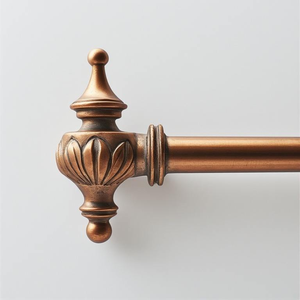 Barra de Cortina Individual de Aluminio Warm Horizon con Acabado Pulido Marrón, Diseño Moderno, Apariencia Duradera y Acogedora - Product Image 5