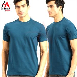 Nouveauté T-shirt pour homme bleu col rond 100% coton respirant séchage rapide écologique décontracté coupe ample haute qualité vente en gros - Product Image 5