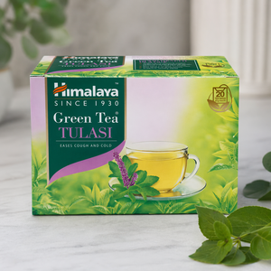 Himalaya Tulasi Herbal Green Tea Detox <b>Wellness</b> Relaxation Energy Drink Tea Bags - Product Image 1