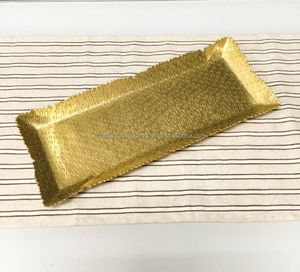 ถาดเสริฟโลหะสำหรับร้านอาหารและโรงแรมสุดหรูถาดเสิร์ฟอาหารในบ้านและห้องครัว - Product Image 1