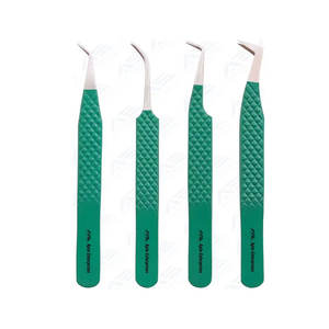 Pinzas de extensión de pestañas personalizadas Pinzas de punta recta hechas de herramientas de pestañas profesionales de acero alemán de primera calidad - Product Image 1